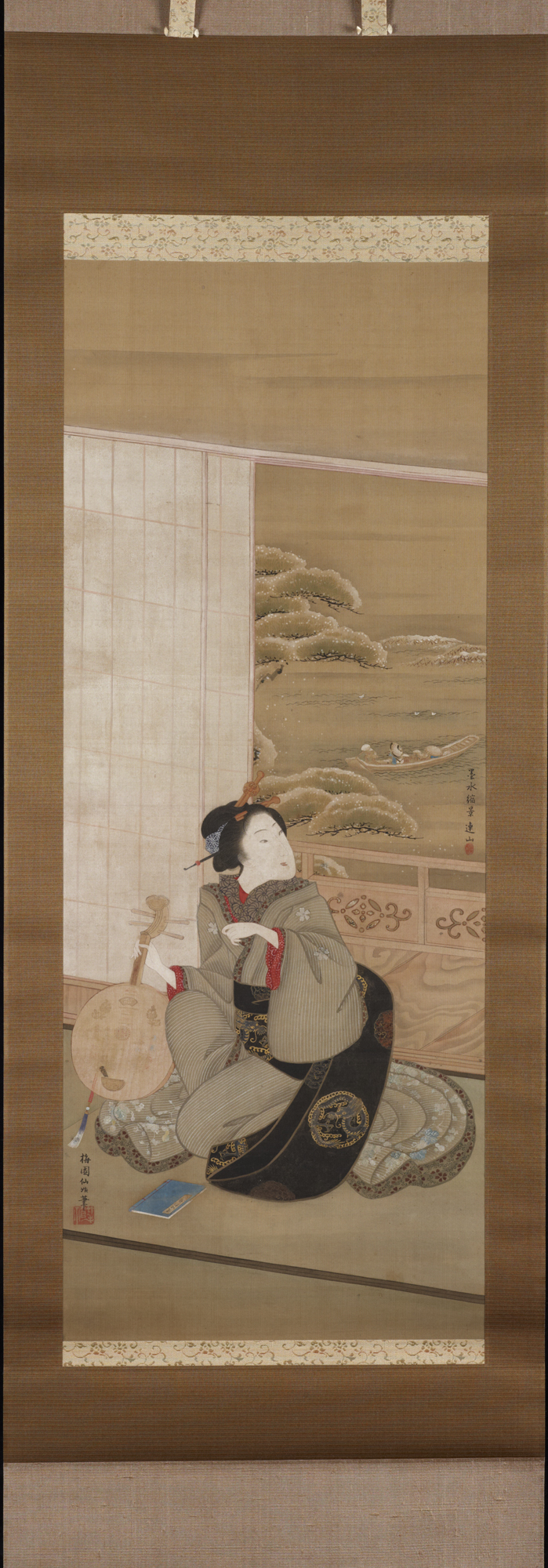 Japanese, Edo period, 1600–1868, Hirai Renzan, 1798–1886 and Nagahara Baien, 1823?–1898: View of the Sumida River, ca. 1850s. (2012-59).